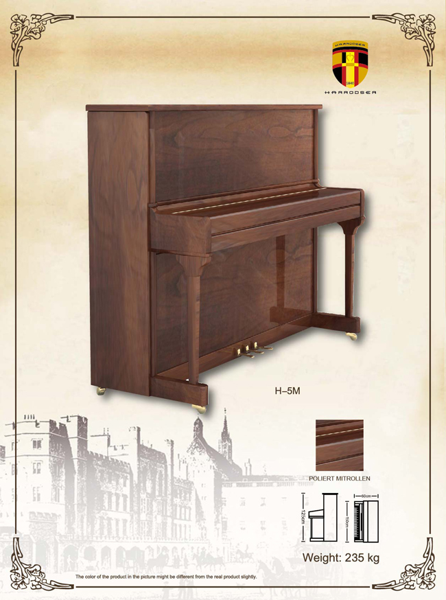  Upright Piano Harrodser H-5M Spec